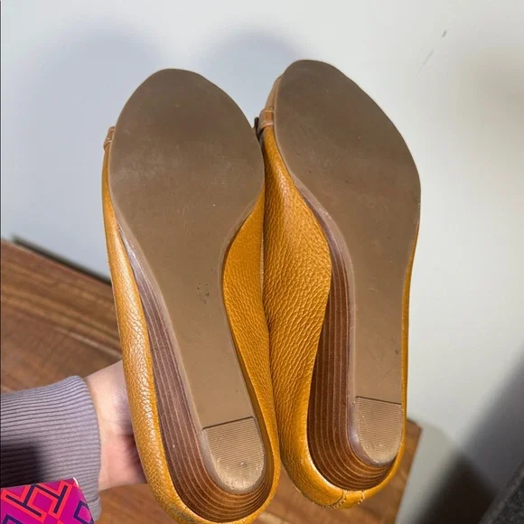 Tory Burch Brown Peep-Toe Small Wedge, Women’s 8.5 - Picture 9 of 10
